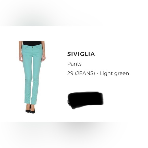 𝅺SIVIGLIA Italian straight leg summer pants - cotton jeans - Picture 3 of 8